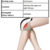 Rodilla masaje con calor